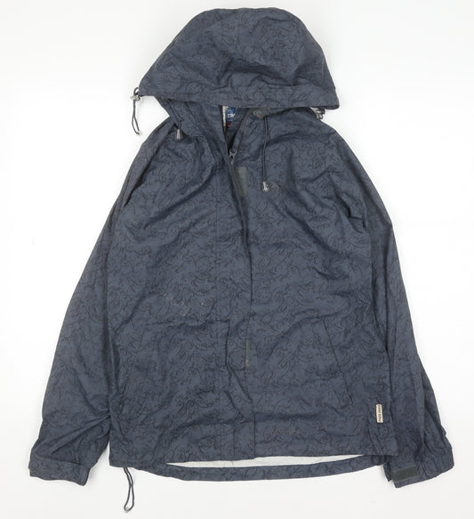 Trespass Womens Grey Waterproof Hooded Rain Coat XS