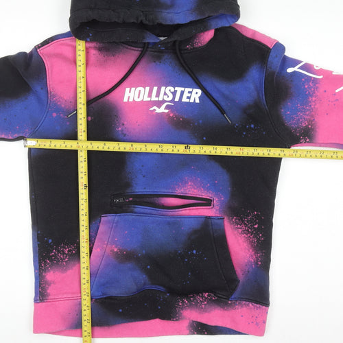 Hollister Womens XS Multicoloured Pullover Hoodie with Graphic Print