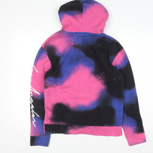 Hollister Womens XS Multicoloured Pullover Hoodie with Graphic Print