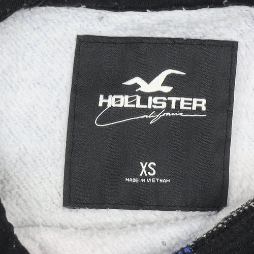 Hollister Womens XS Multicoloured Pullover Hoodie with Graphic Print
