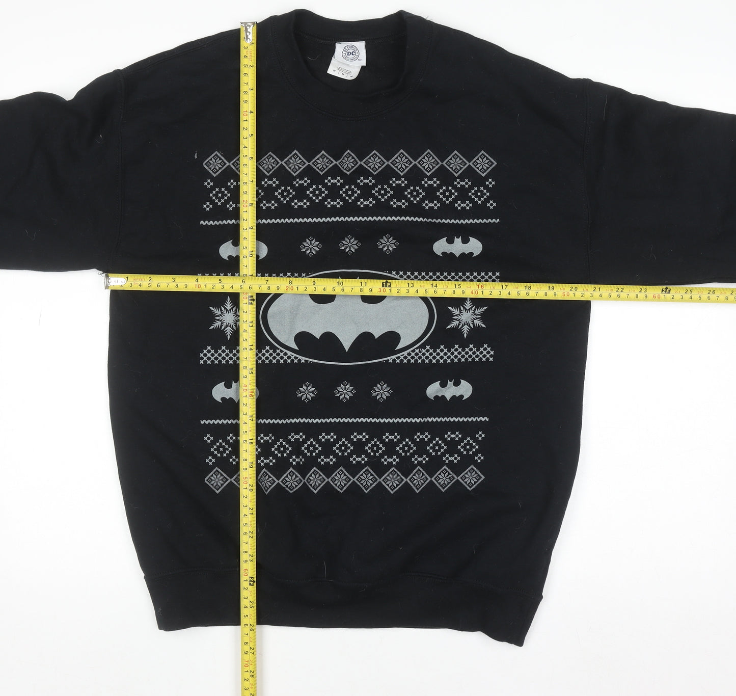 DC Comics Originals Men's Black Batman Graphic Pullover Sweatshirt M