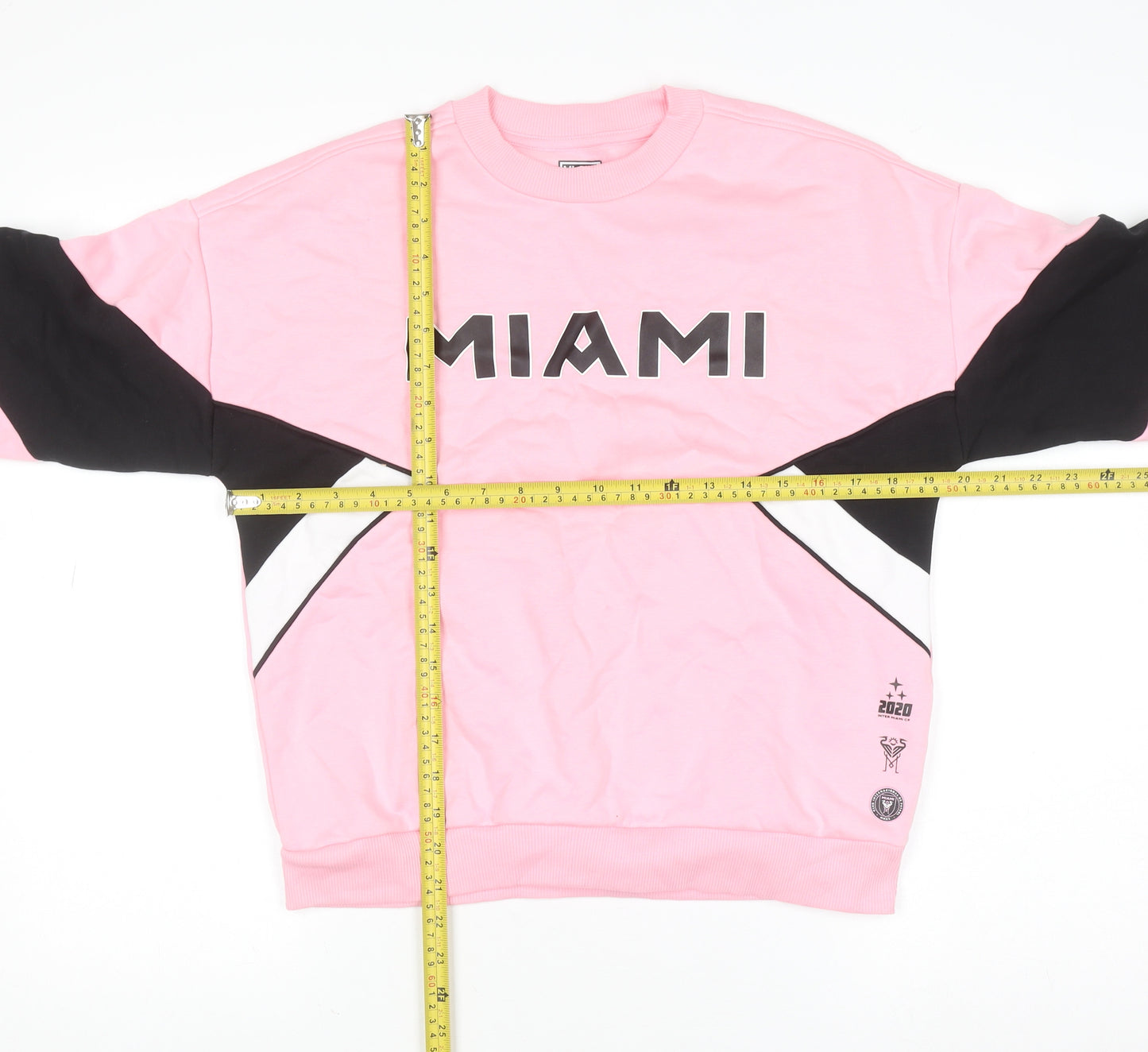 Marks and Spencer Girls Pink Miami Graphic Pullover Sweatshirt 10-11 Years