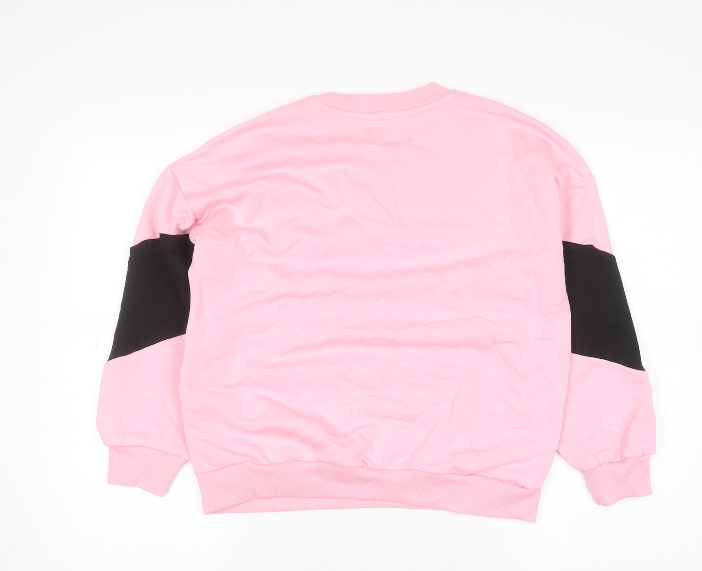 Marks and Spencer Girls Pink Miami Graphic Pullover Sweatshirt 10-11 Years