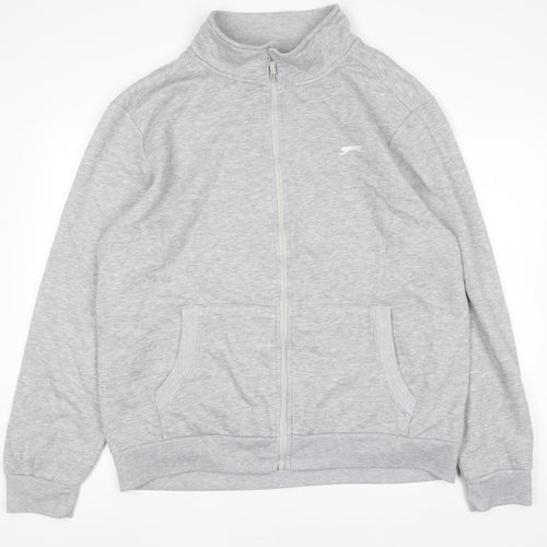 Slazenger Men's Grey 2XL Full Zip Sweatshirt Jacket