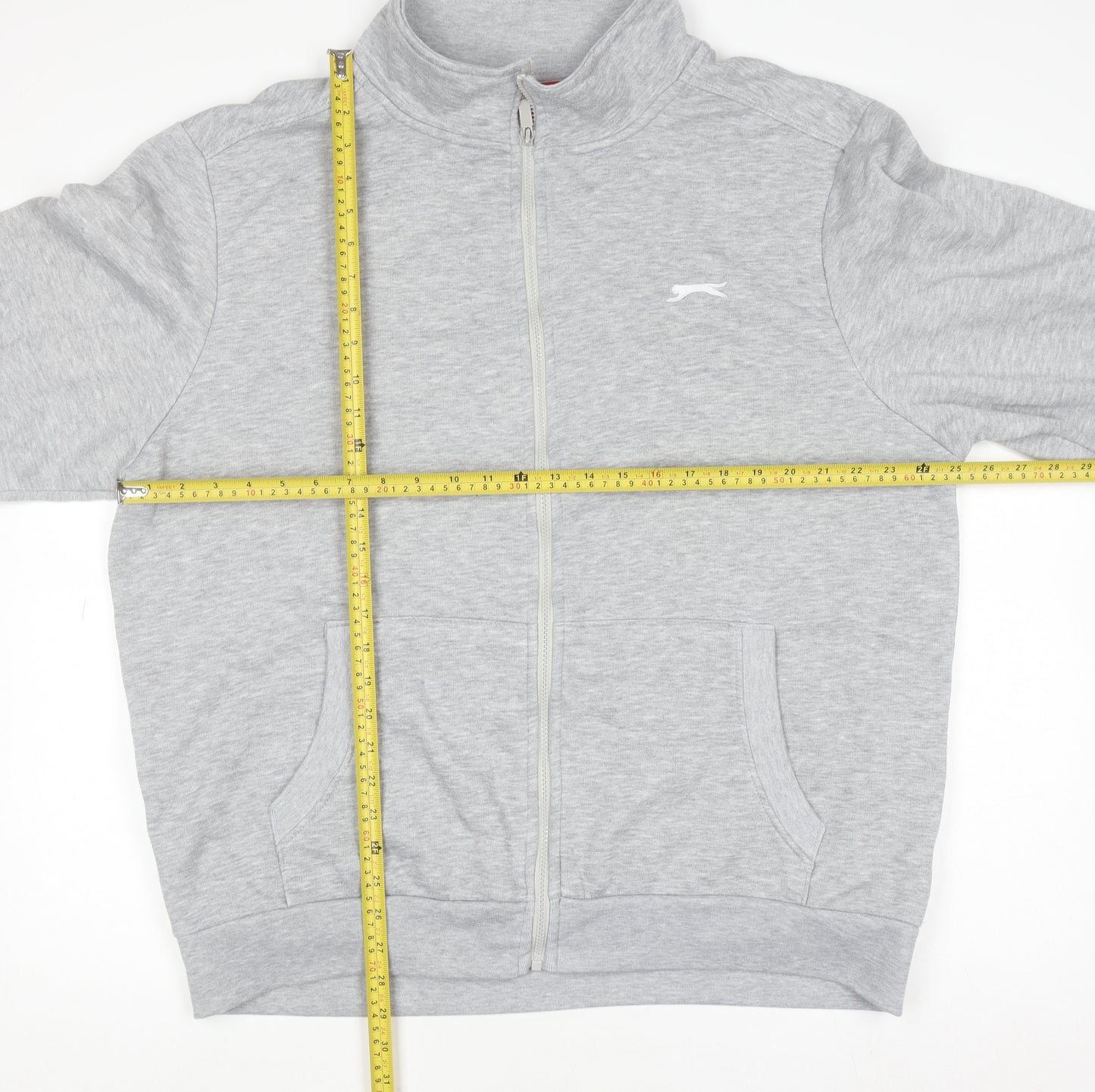 Slazenger Men's Grey 2XL Full Zip Sweatshirt Jacket