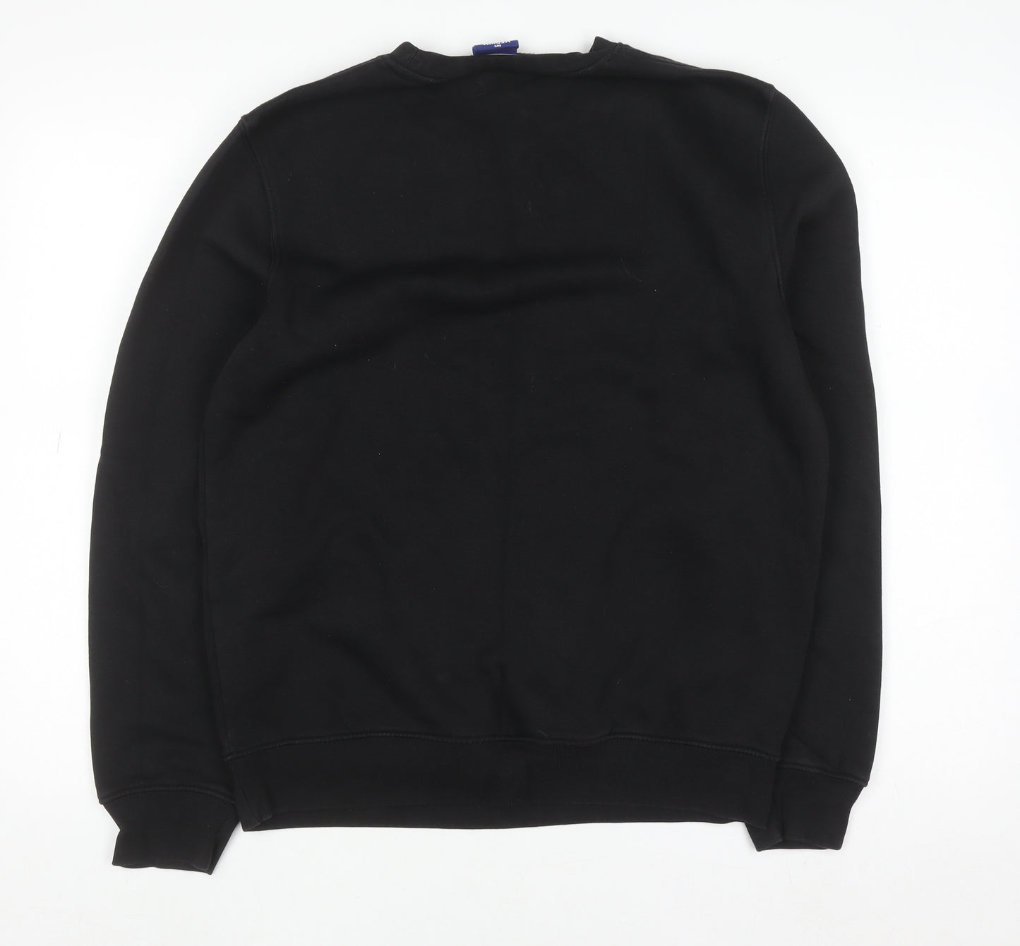Champion Men's Black Medium Pullover Sweatshirt Logo Crew Neck