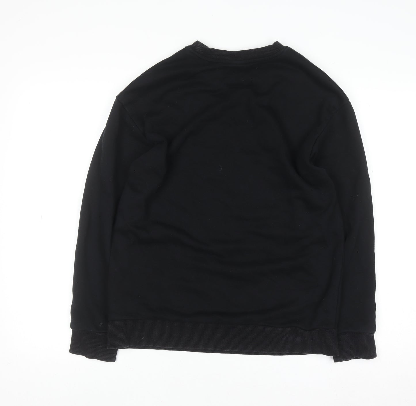 Street Fashion Women's Black Heart Graphic Pullover Sweatshirt M
