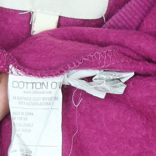 Cotton On Women Magenta Snake Print Sweatshirt Medium