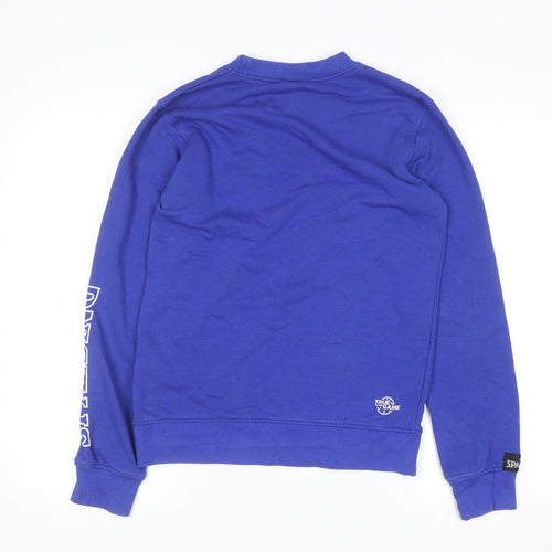 Spalding Boys Blue Crew Neck Sweatshirt 13-14 Years Cotton Blend