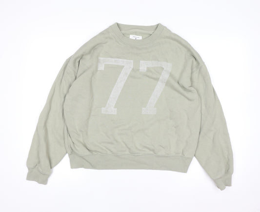 American Eagle Womens Green Size S Pullover Sweatshirt 77 Graphic