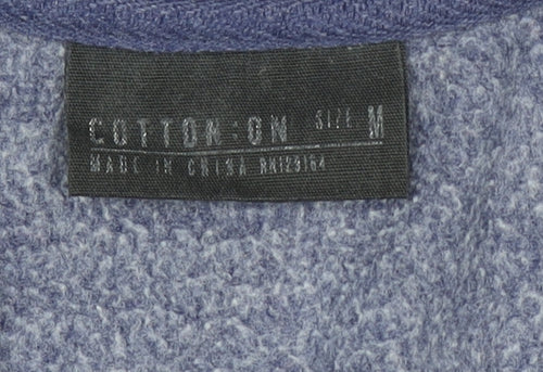 Cotton On Womens Blue Space Junk Pullover Sweatshirt Size M