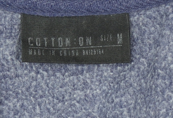 Cotton On Womens Blue Space Junk Pullover Sweatshirt Size M