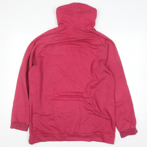 Adidas Women’s Pink Pullover Hoodie Size L 16-18 Cotton Blend