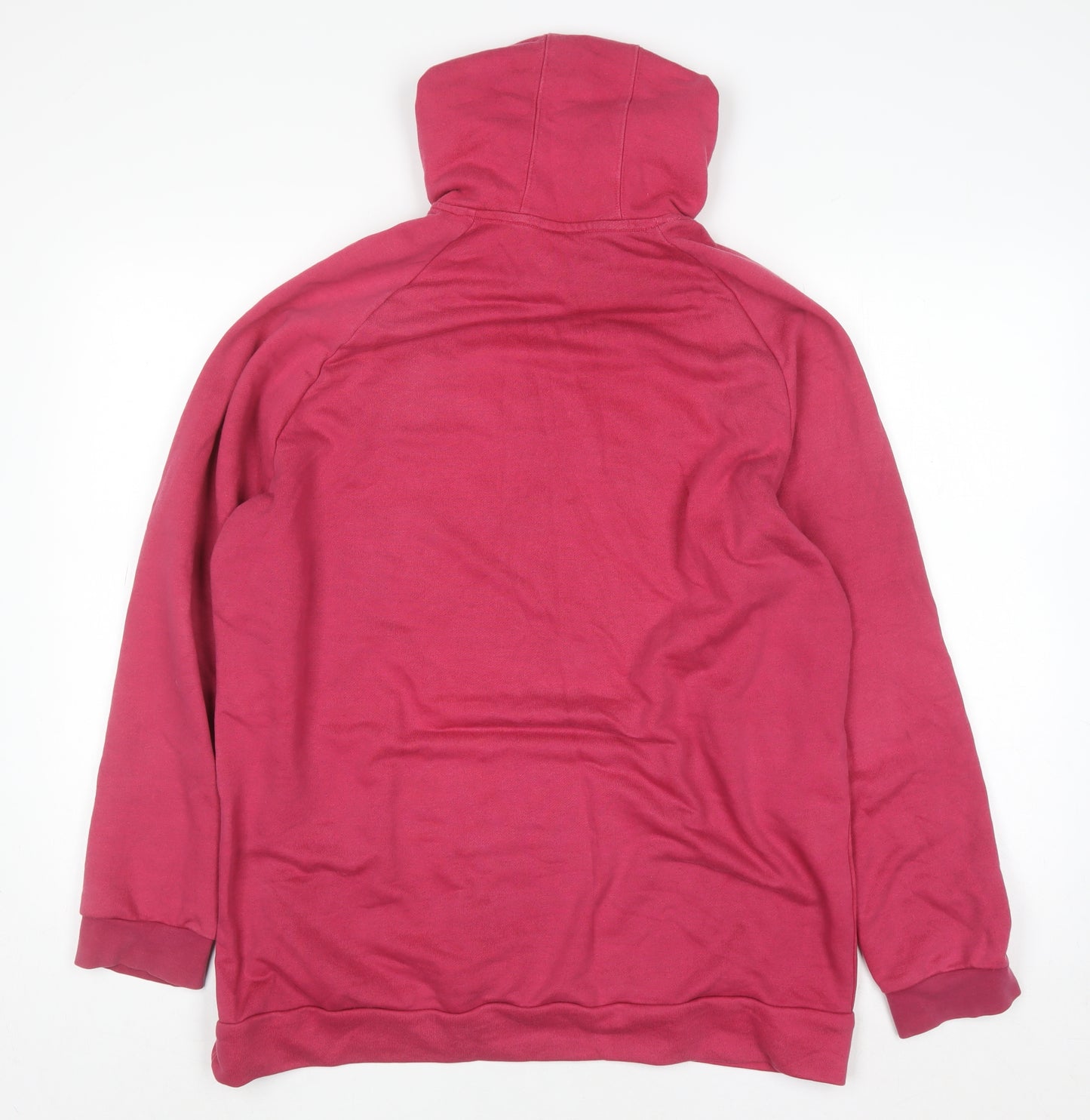 Adidas Women’s Pink Pullover Hoodie Size L 16-18 Cotton Blend