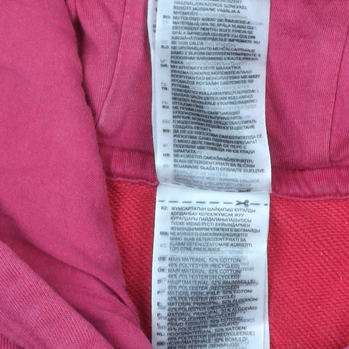 Adidas Women’s Pink Pullover Hoodie Size L 16-18 Cotton Blend
