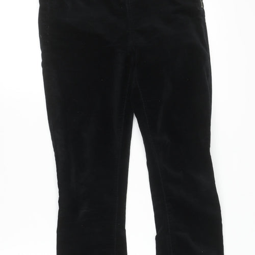 Gap Women Black Velvet Side Zip Skinny Leggings 25R