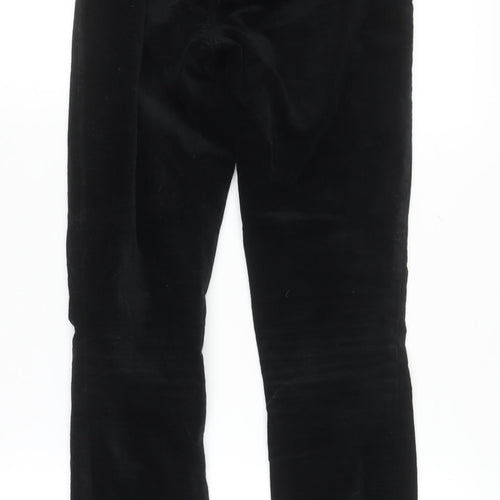 Gap Women Black Velvet Side Zip Skinny Leggings 25R