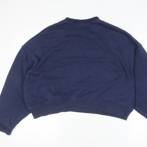 Nike Women's Navy Blue XL Pullover Sweatshirt Crew Neck Logo 1972