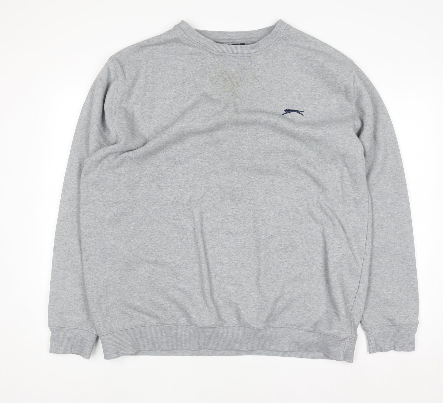 Slazenger Men's Grey XL Pullover Crew Neck Fleece Sweatshirt