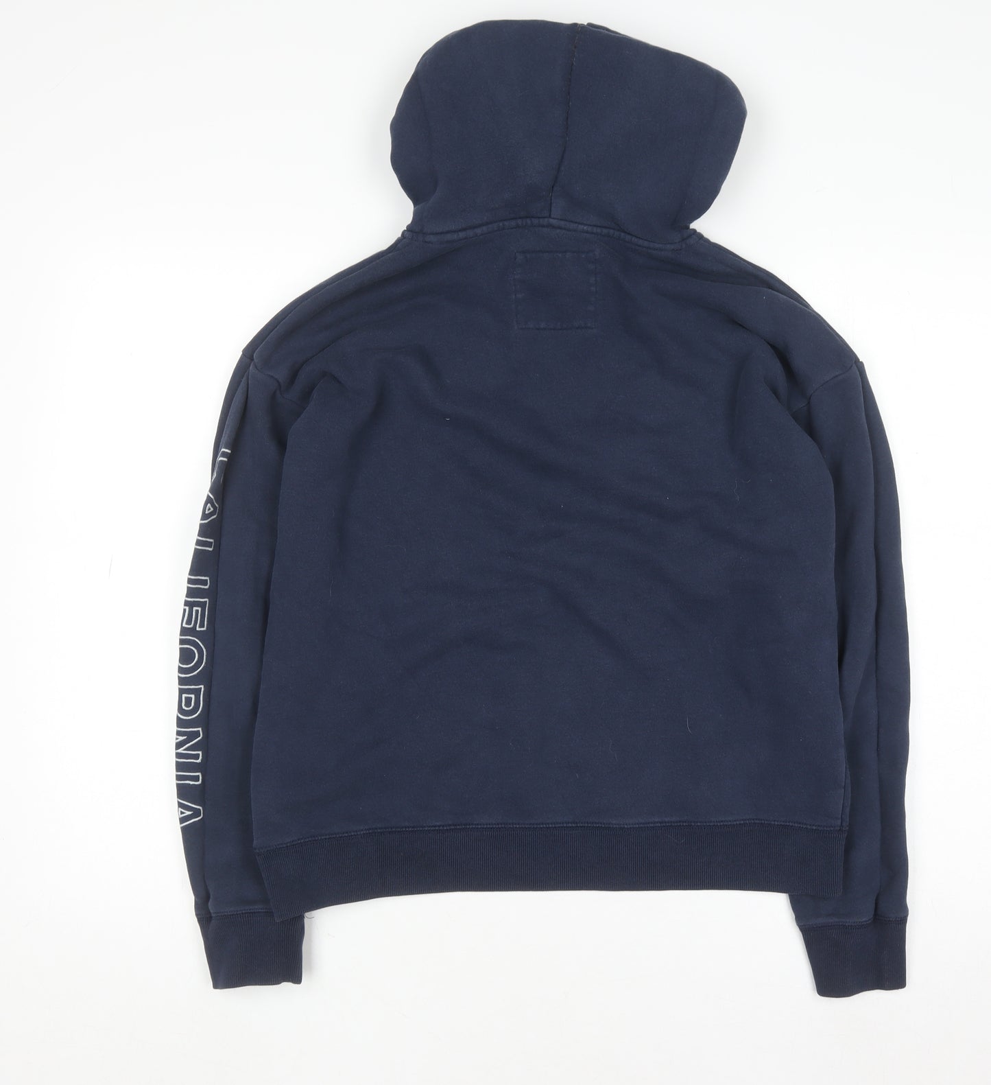 Hollister Men’s Blue Pullover Hoodie M Regular Fit Fleece Sweatshirt