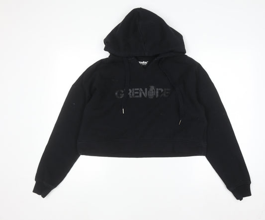 Grenade Women Black Small Pullover Hoodie Tactical Training Print