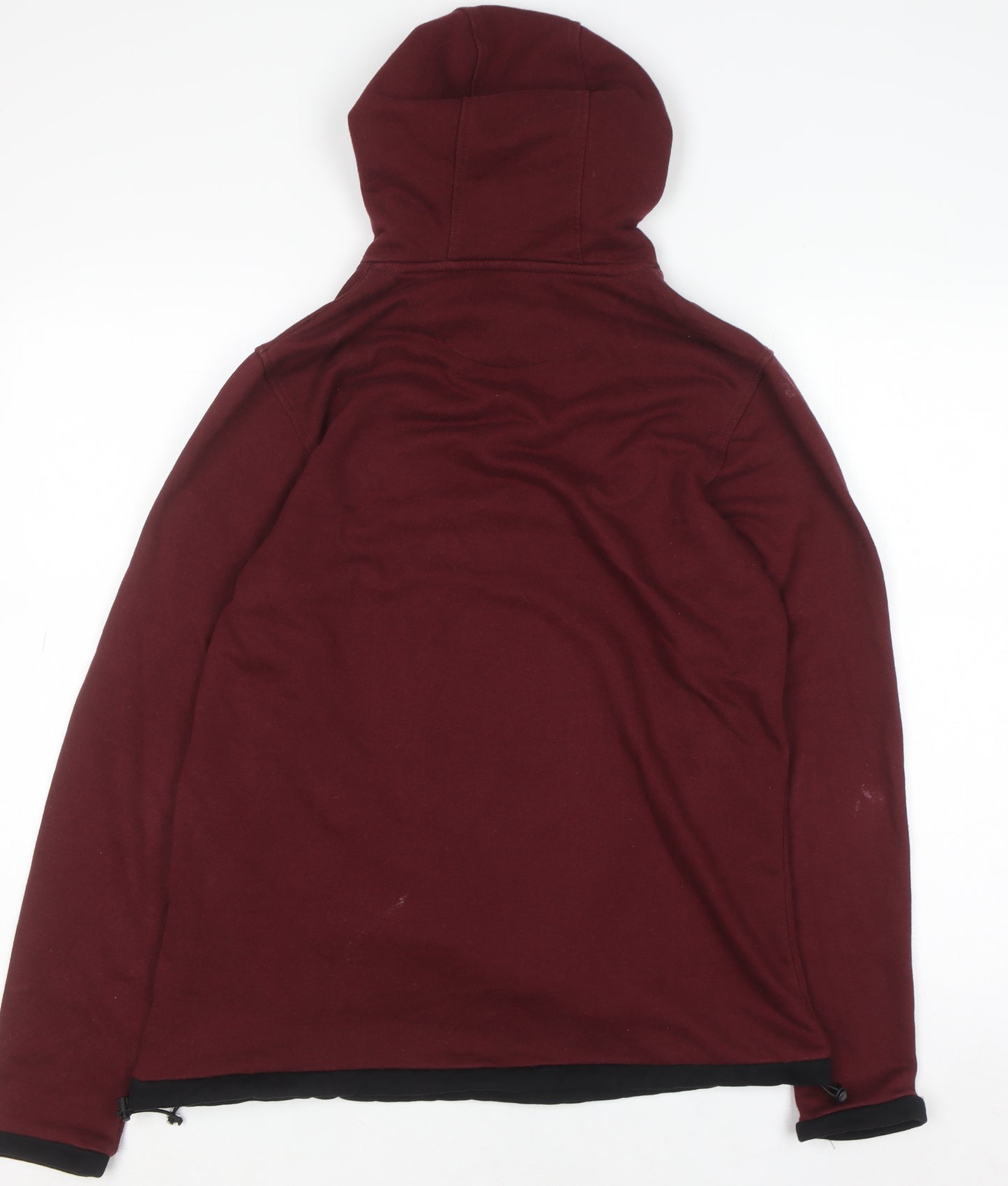 Diners Men’s Red Pullover Hoodie M Regular Fit High Neck Warm