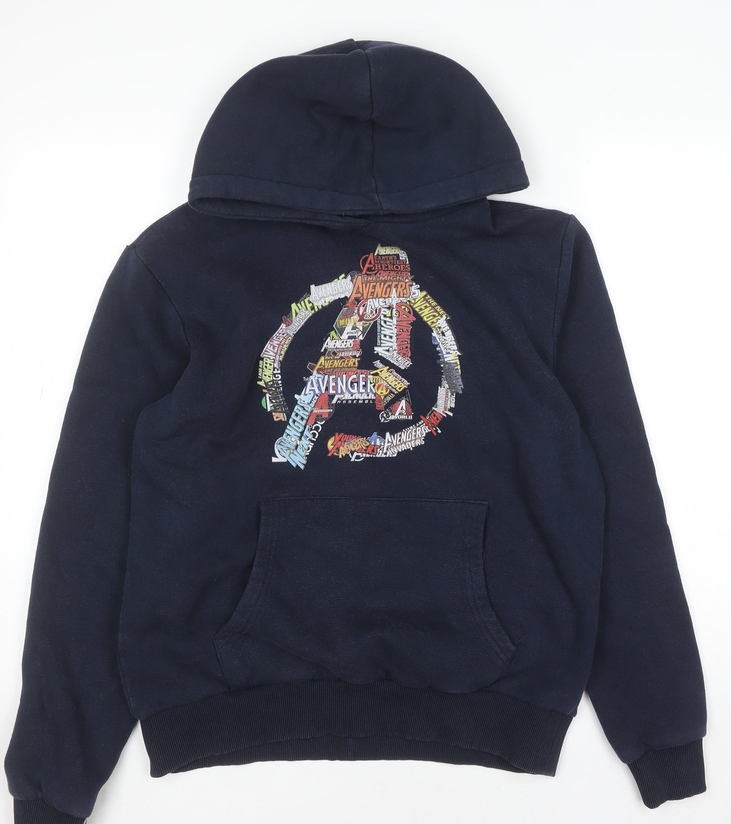 Disney Avengers Blue Pullover Hoodie Men S Fleece Graphic Print
