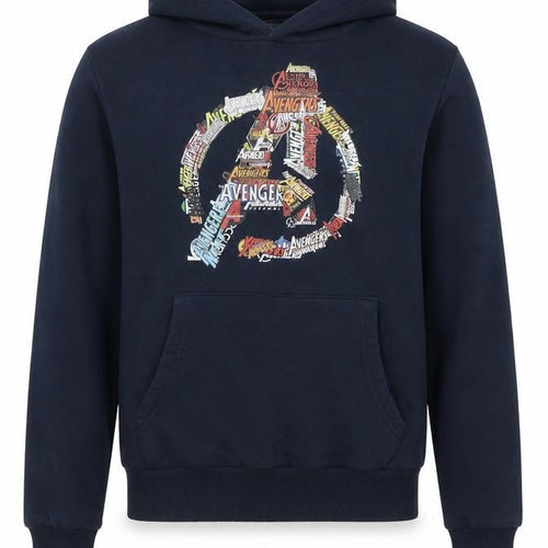 Disney Avengers Blue Pullover Hoodie Men S Fleece Graphic Print