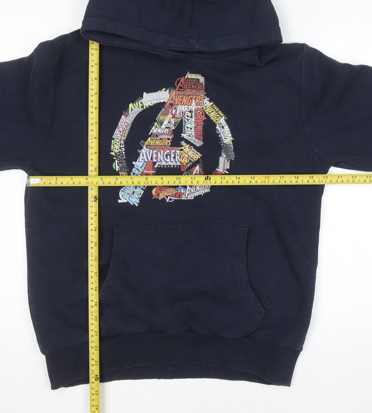 Disney Avengers Blue Pullover Hoodie Men S Fleece Graphic Print