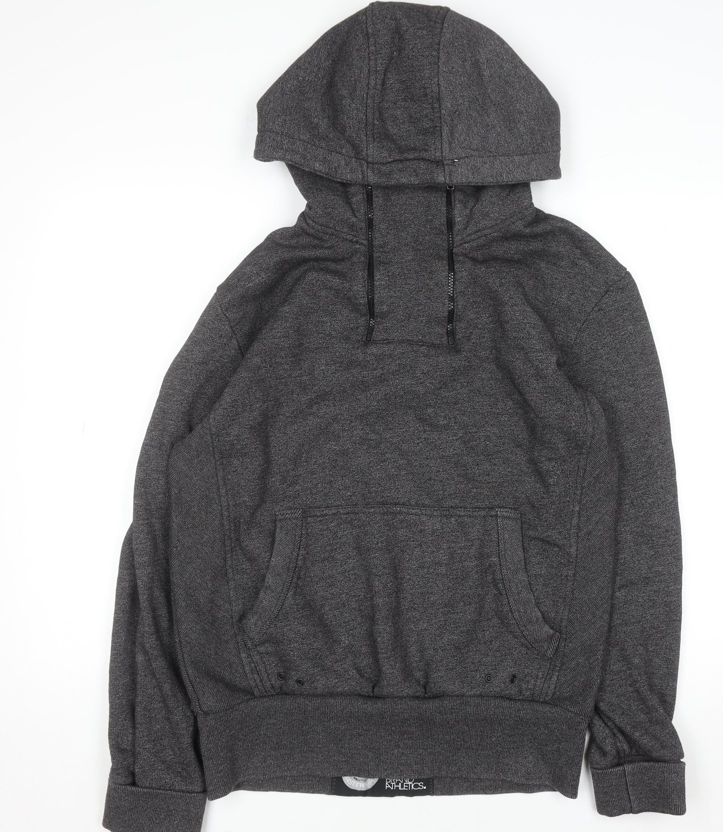 Superdry Mens Grey Pullover Hoodie L Fleece Lined Sportswear