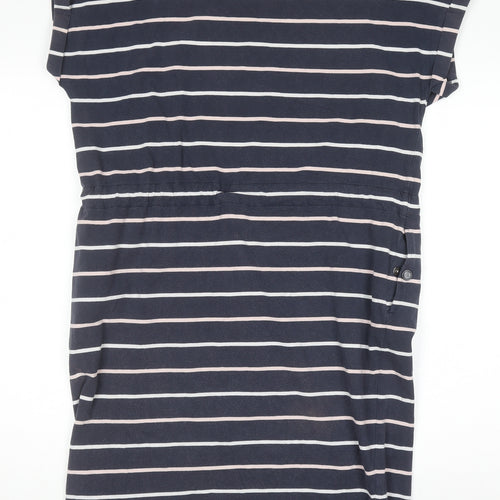 Barbour Womens Blue Striped T-Shirt Dress Size 12 Casual Jersey