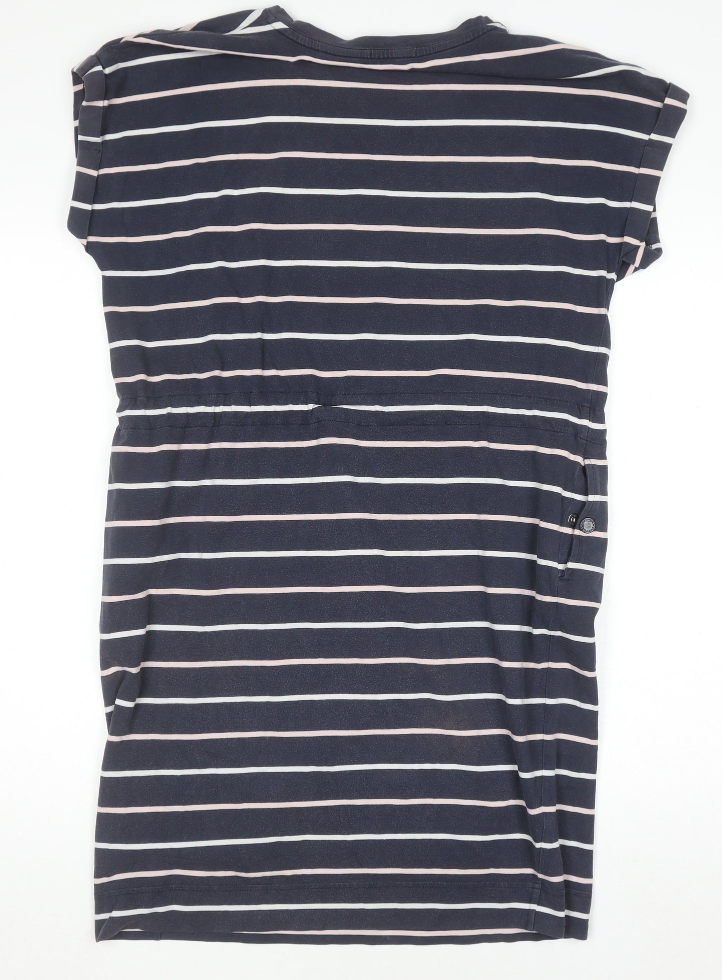 Barbour Womens Blue Striped T-Shirt Dress Size 12 Casual Jersey