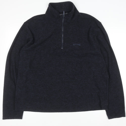 Regatta Men's Black XL Fleece 1/2 Zip Pullover Sweatshirt