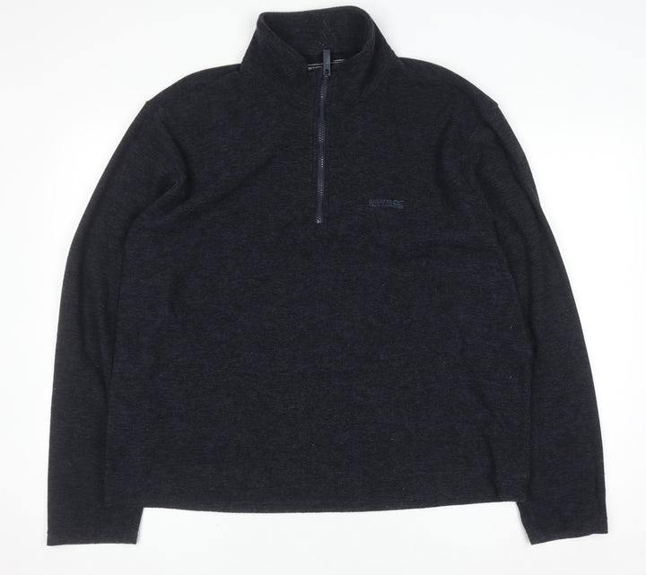 Regatta Men's Black XL Fleece 1/2 Zip Pullover Sweatshirt