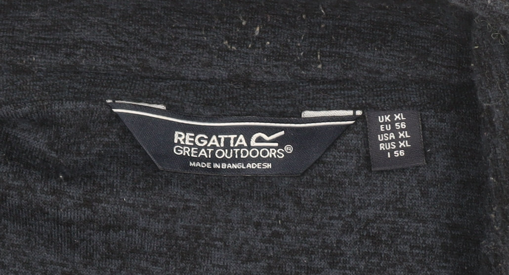 Regatta Men's Black XL Fleece 1/2 Zip Pullover Sweatshirt