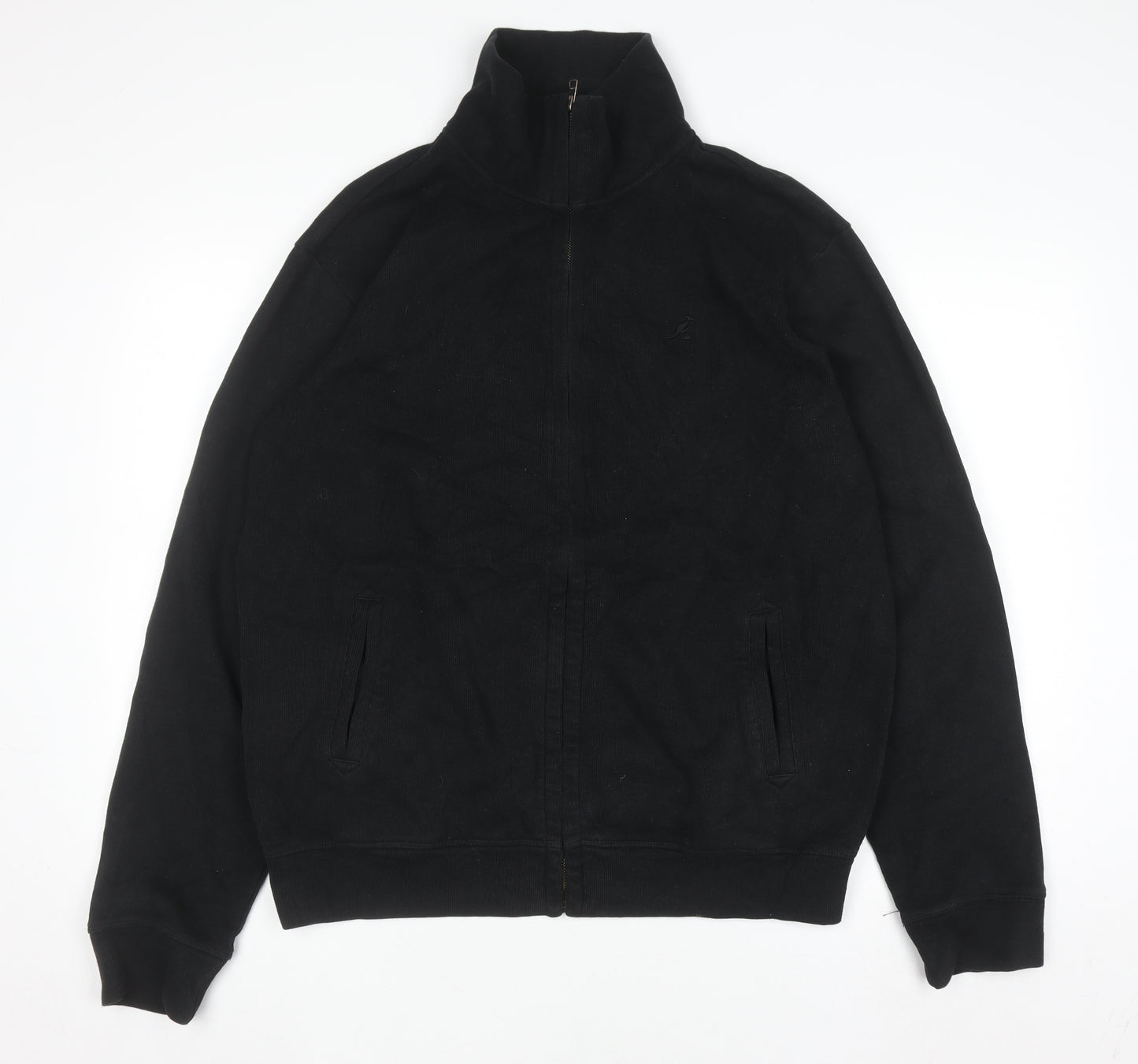 Kangol Men’s Black Full Zip Fleece Sweatshirt L