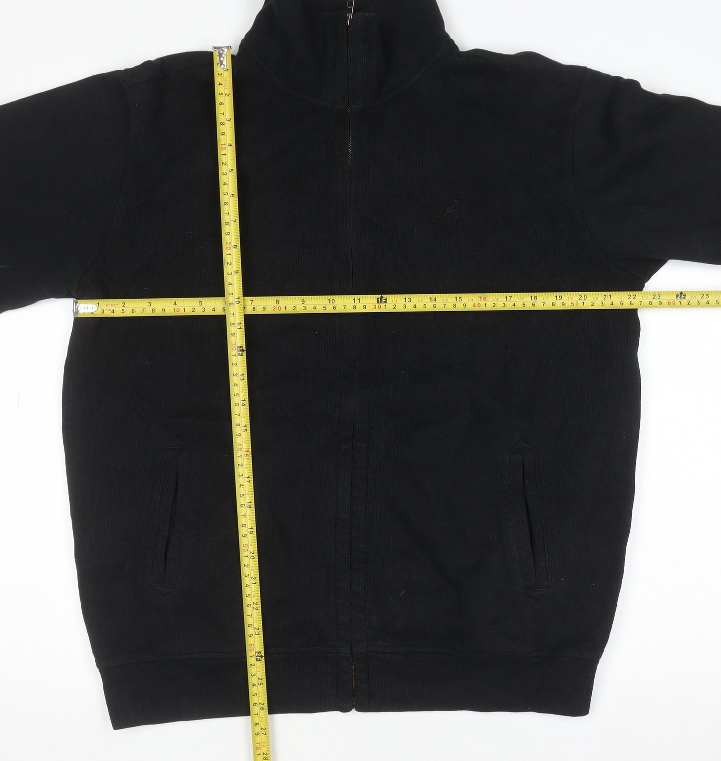 Kangol Men’s Black Full Zip Fleece Sweatshirt L