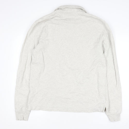 Tommy Hilfiger Men's Beige 1/2 Zip Collared Sweatshirt Size M