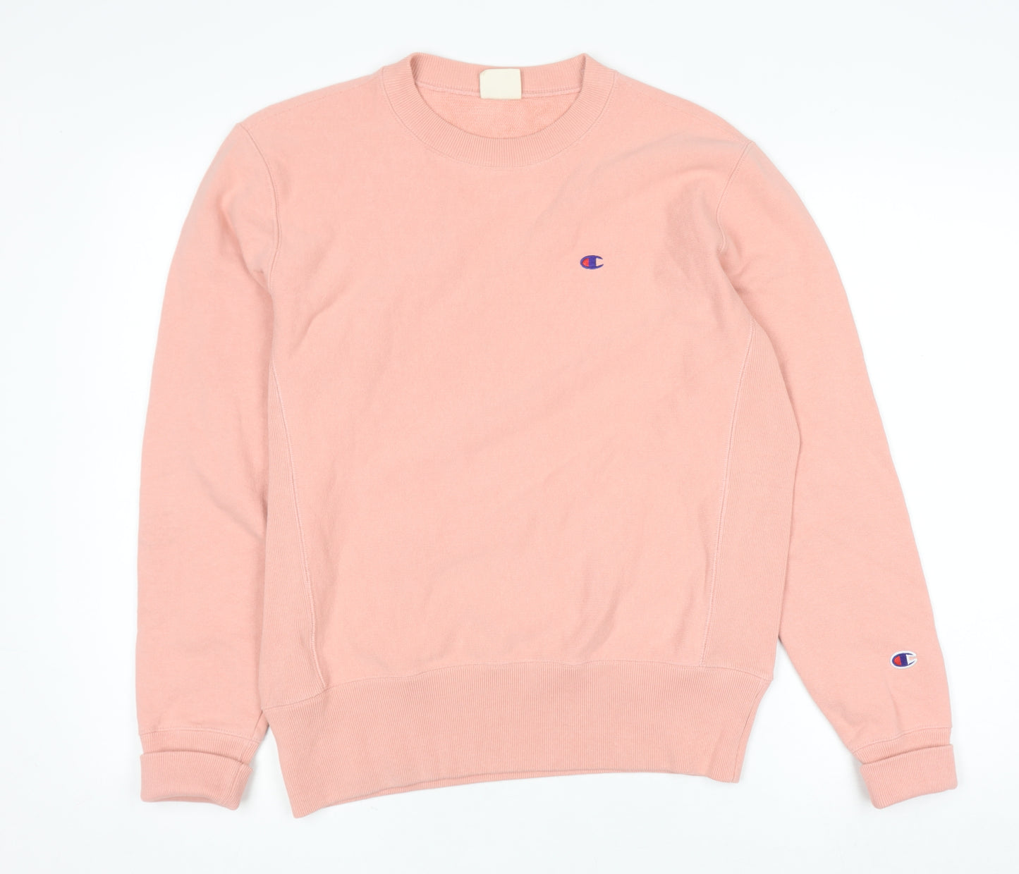 Champion Womens Pink Crew Neck Reverse Weave Sweatshirt Medium