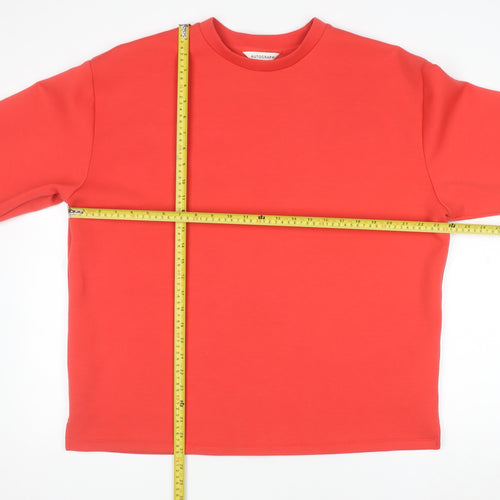 Marks and Spencer Women Red Crew Neck Long Sleeve Pullover Sweatshirt Size 16