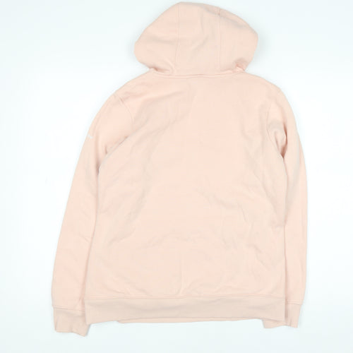 Columbia Womens Pink Hooded Pullover Hoodie Medium Fleece Lined