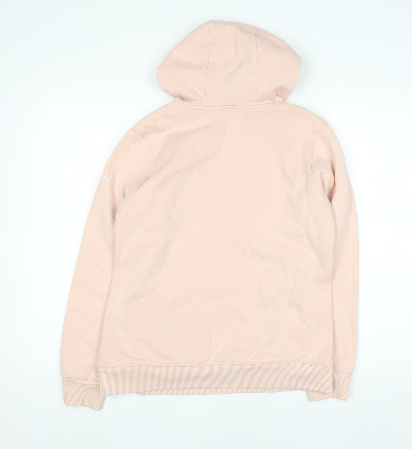 Columbia Womens Pink Hooded Pullover Hoodie Medium Fleece Lined