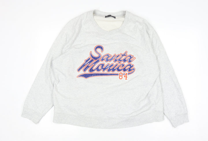 Marks and Spencer Women’s Grey Santa Monica 84 Cotton Sweatshirt L