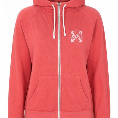 Nike Women’s Pink Full Zip Hoodie Medium Track & Field Graphic