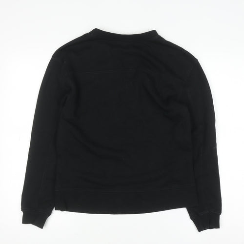 Oliver Bonas Womens Black Fringe Pullover Jumper Size 8