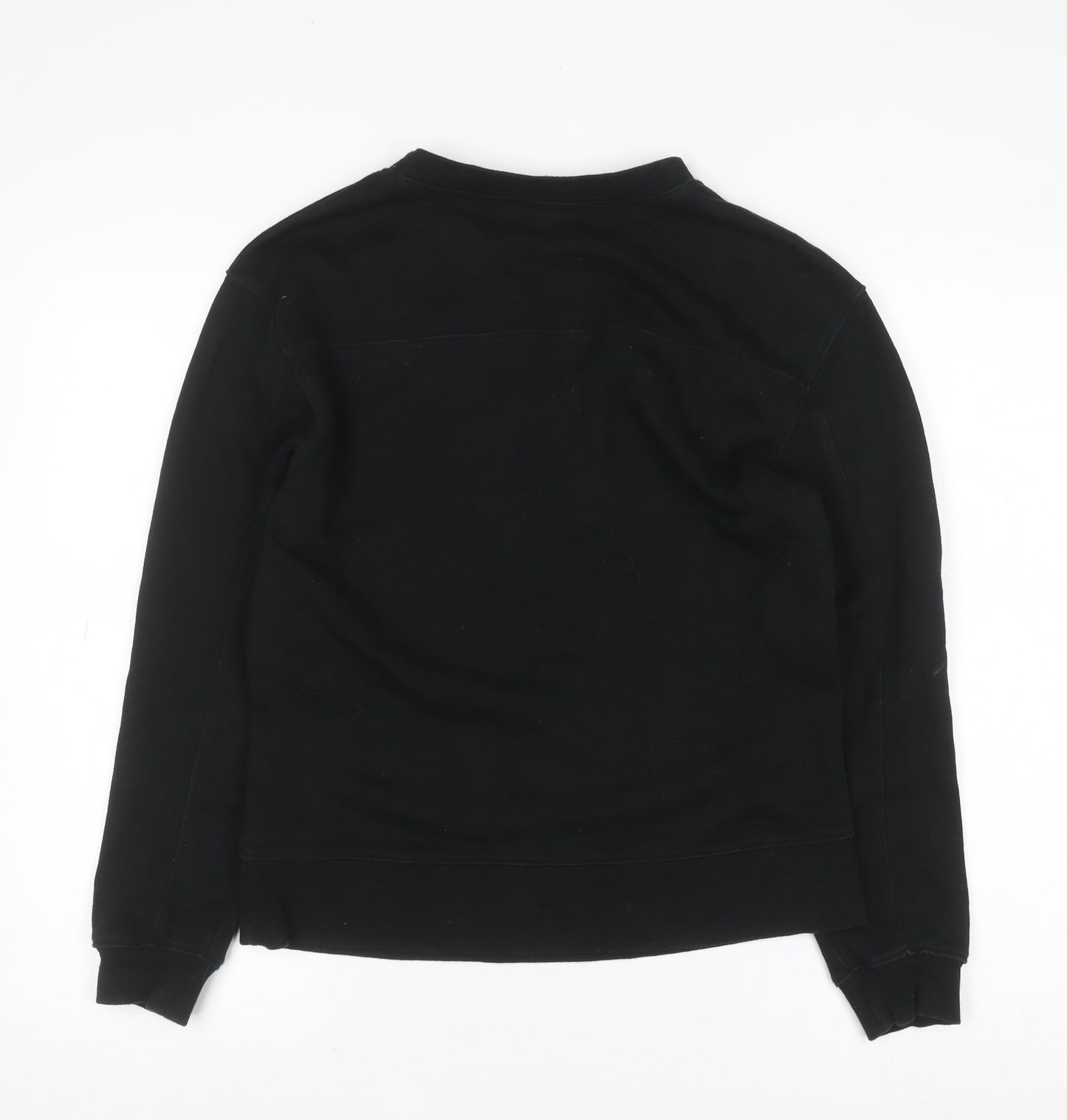 Oliver Bonas Womens Black Fringe Pullover Jumper Size 8