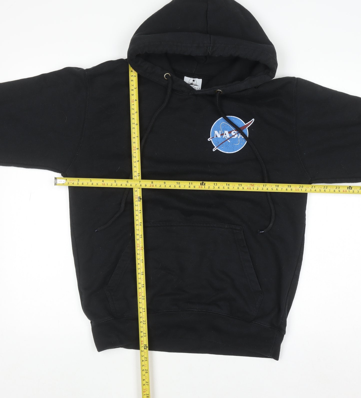 Prairie Mountain Men's Black NASA Pullover Hoodie Size S
