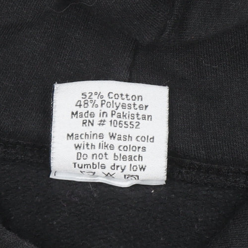 Prairie Mountain Men's Black NASA Pullover Hoodie Size S