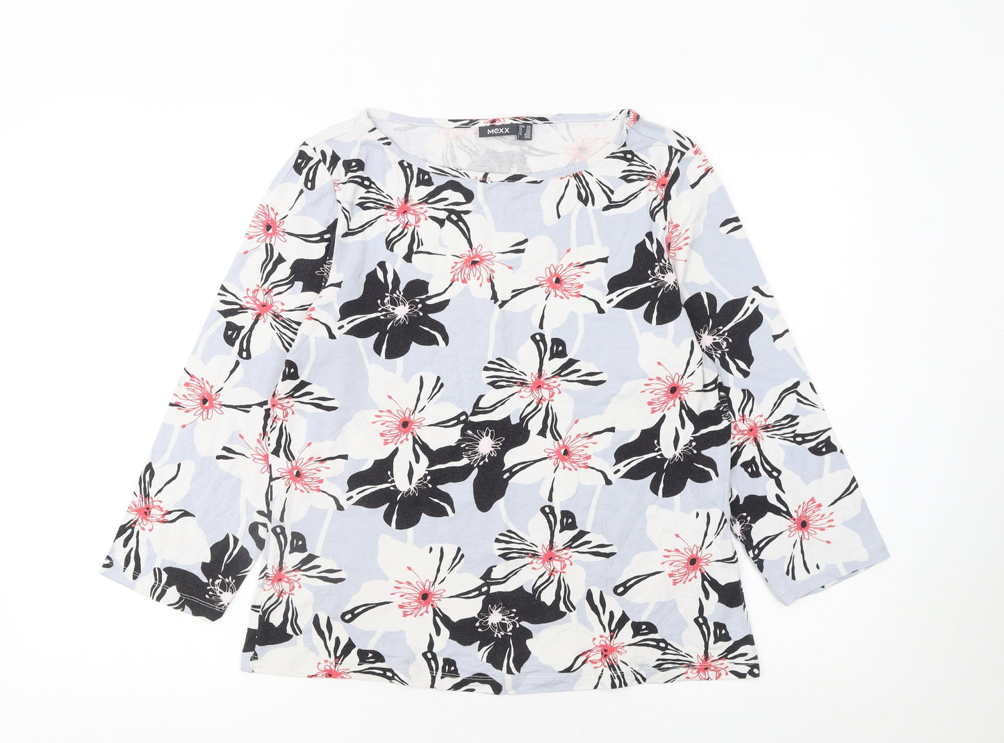 Mexx Womens Multicoloured Floral Viscose Long Sleeve Blouse Size 2XL