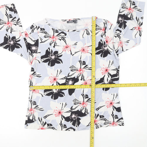 Mexx Womens Multicoloured Floral Viscose Long Sleeve Blouse Size 2XL